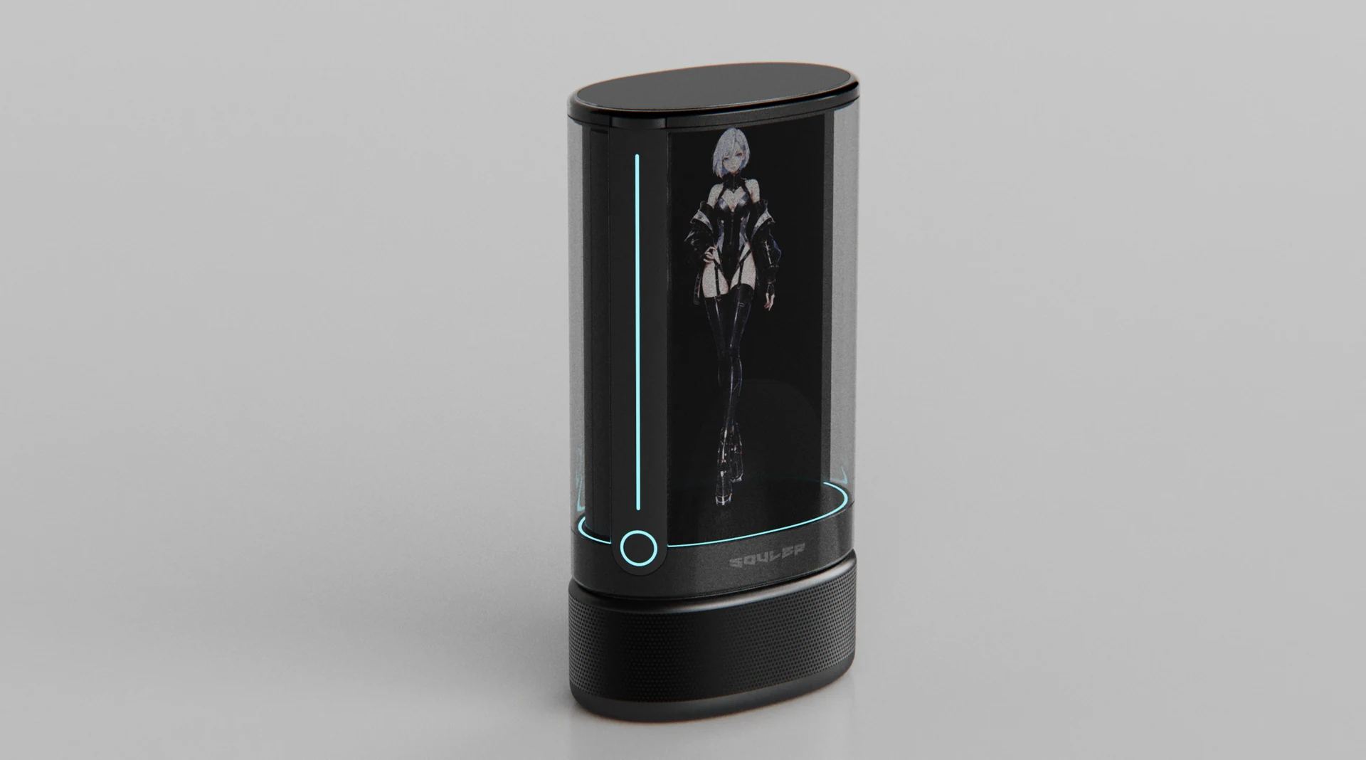 Souler holographic character chamber and speaker